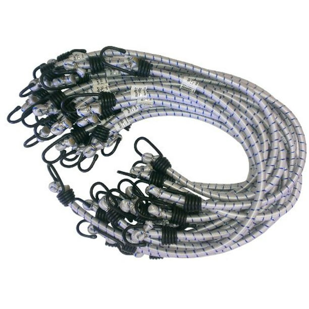 White 20-Piece Kotap MBC-48WHT Heavy-Duty 48-Inch Bungee Cord White 20-Piece Kotap MBC-48WHT Heavy-Duty 48-Inch Bungee Cord